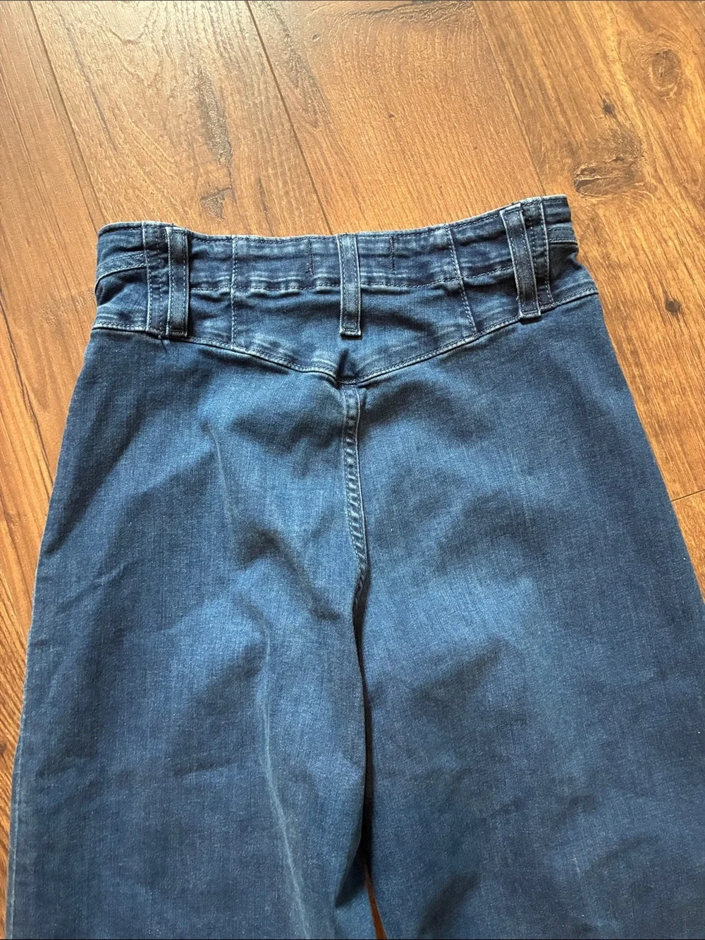 Free People Libre High Rise Wide Leg Jeans — Dark Blue Denim